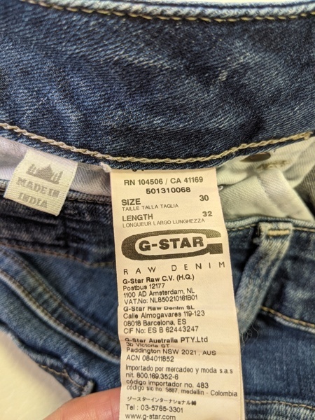 ДЖИНСЫ СТРЕЙЧ. G-STAR RAW. РАЗМЕР 30/32