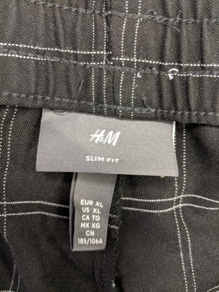 БРЮКИ В КЛЕТКУ НА РЕЗИНКЕ. H&M. РАЗМЕР 52