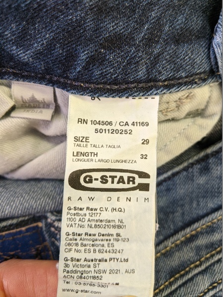 ДЖИНСЫ. G-STAR RAW. РАЗМЕР 29/32