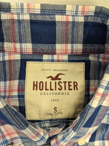 РУБАШКА. ТОНКАЯ ФЛАНЕЛЬ. HOLLISTER. РАЗМЕР 44