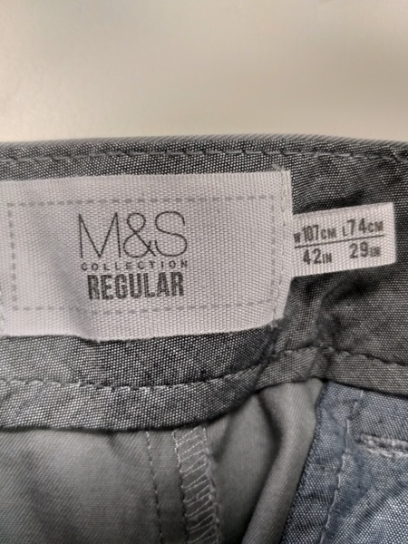 БРЮКИ С РЕЗИНКАМИ НА ТАЛИИ. M&S. РАЗМЕР 58